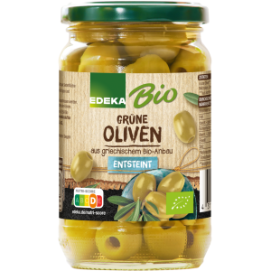 Bio EDEKA оливки зелёный без косточек 350g