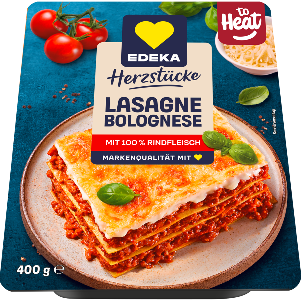 EDEKA Herzstücke Lasagne Bolognese Rind 400g