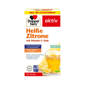 Doppelherz Heiße Zitrone mit Vitamin C+Zink 10ST 150g