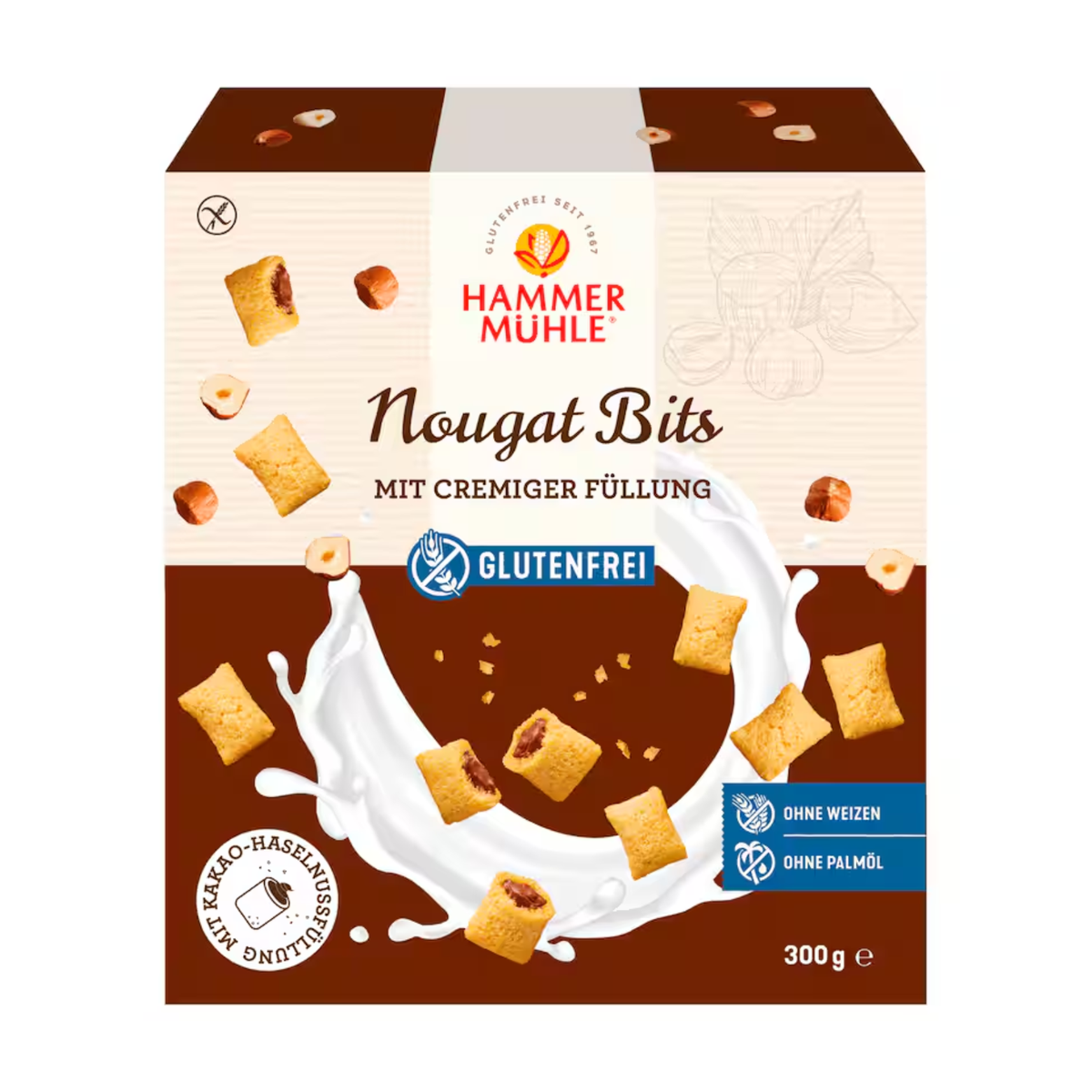 Hammermühle Nougat Bits glutenfrei 300g