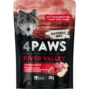 4Paws Dog Snack Lamm, Wasserbüffel, Huhn&Birne 100g