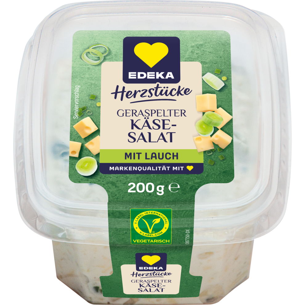 EDEKA Herzstücke Käseraspelsalat mit Lauch 200g