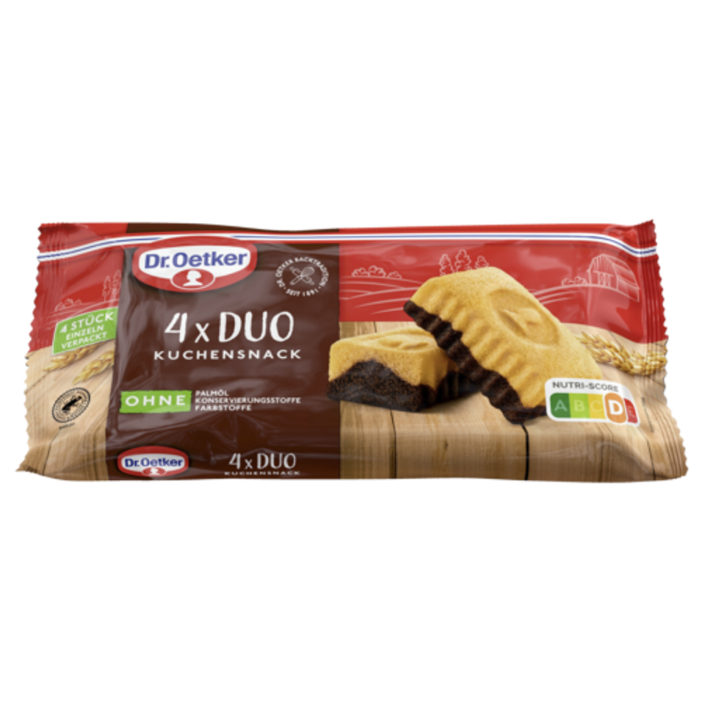Dr.Oetker Fertiger Kuchensnack Duo 4ST 140g
