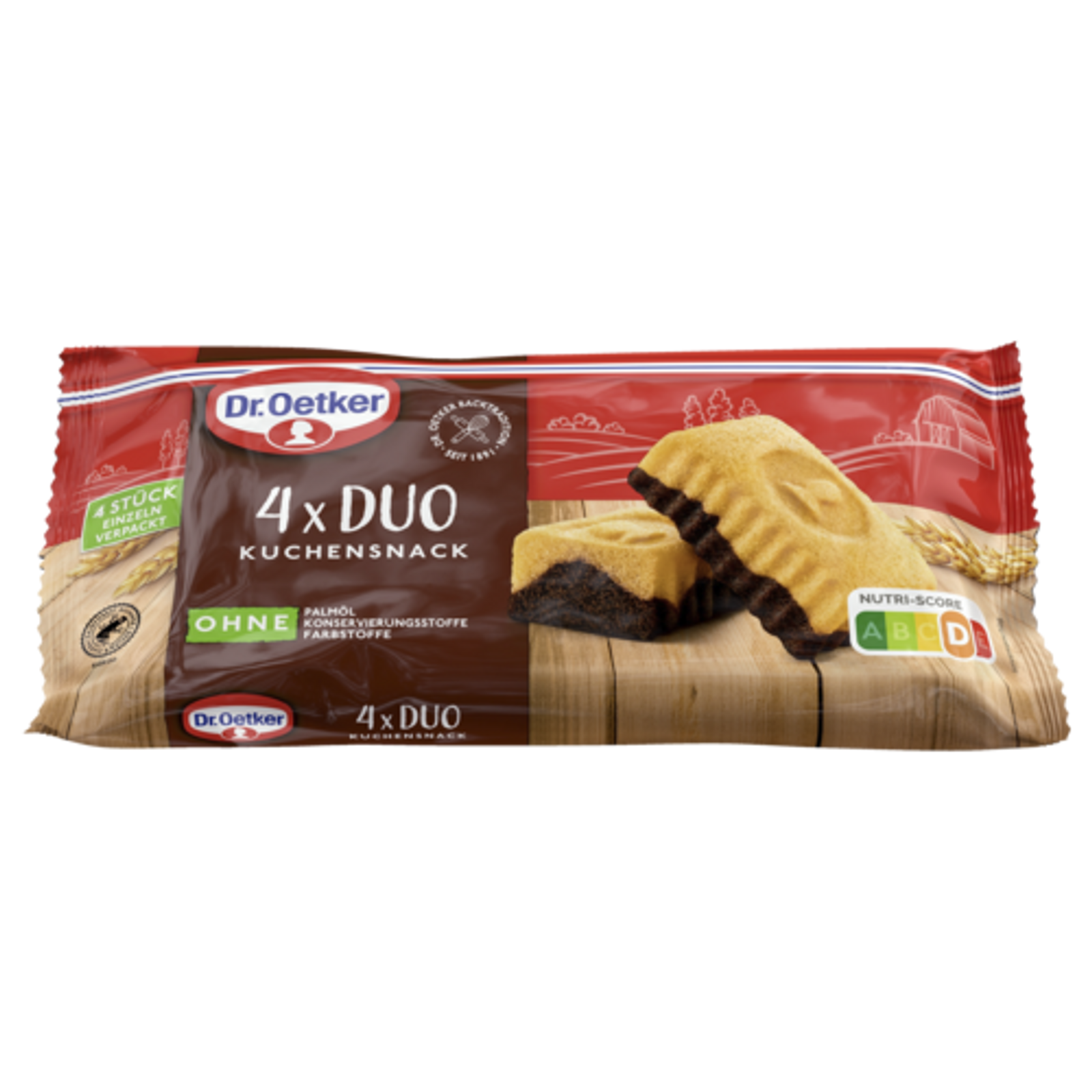 Dr.Oetker Fertiger Kuchensnack Duo 4ST 140g