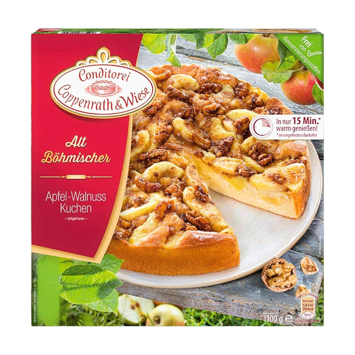 Coppenrath&Wiese Kuchenliebe Apfel-Walnuss-Kuchen 920g