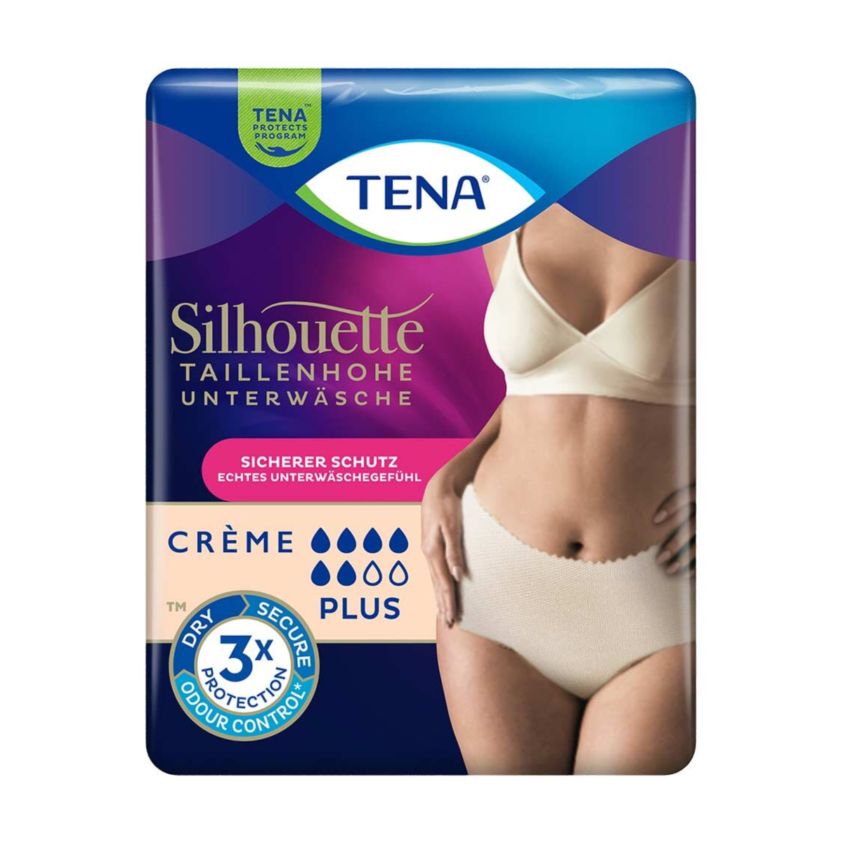Tena Silhouette Plus Pants creme L 8ST