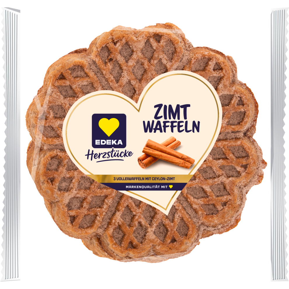 EDEKA Herzstücke Herzwaffeln mit Zimt 165g