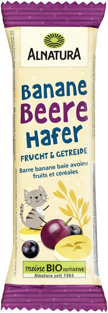 Bio Alnatura Banane Beere Hafer Riegel 23g