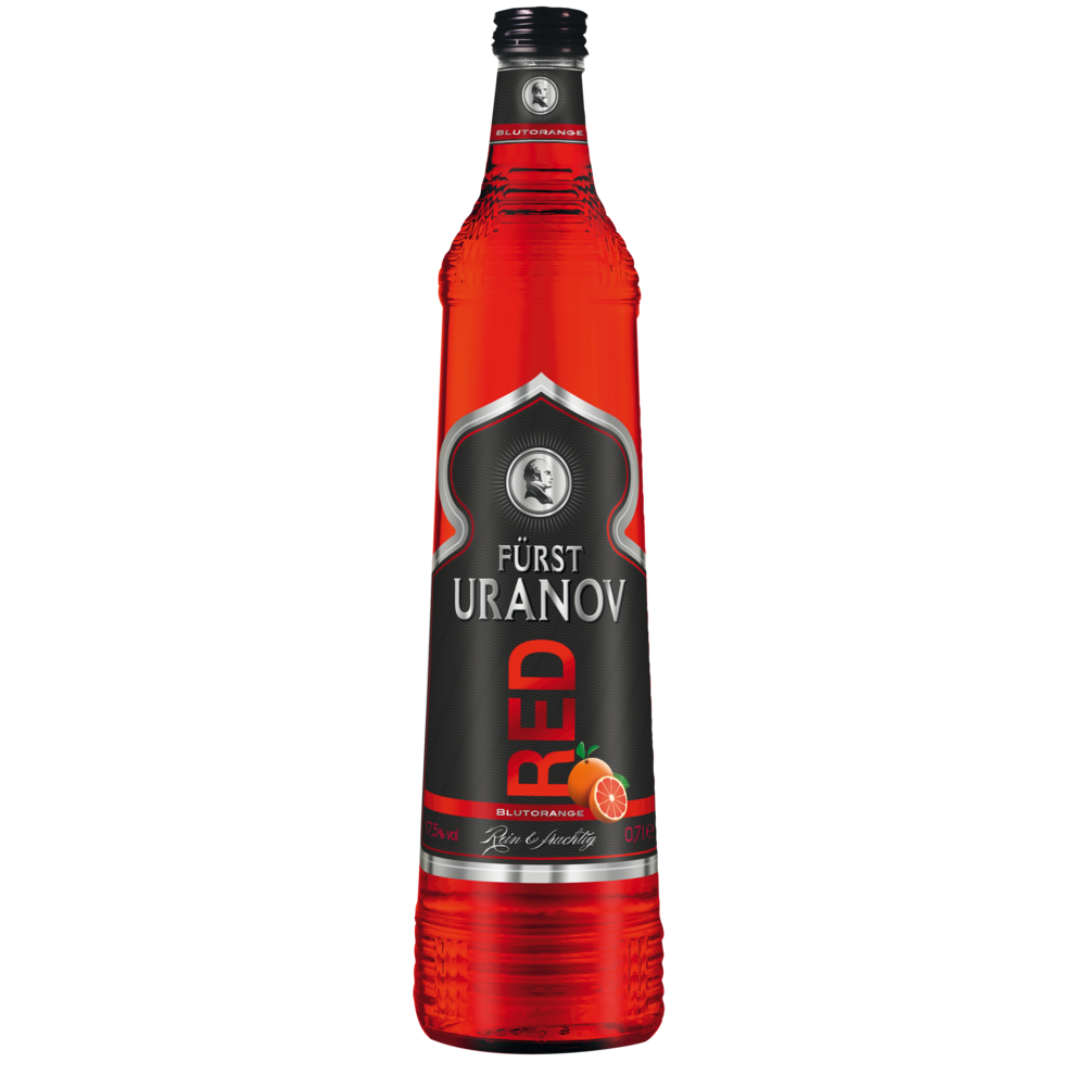 FÜRST URANOV Red Wodka Blutorange 17,5% 0,7l