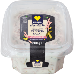 EDEKA Herzstücke Feinschnitt Fleischsalat mit Rauchnote&Gurke 200g