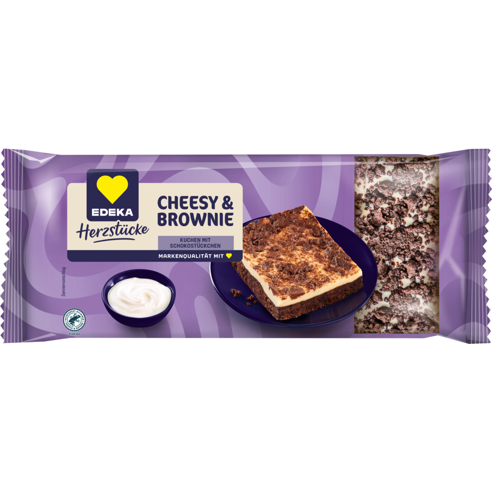 EDEKA Herzstücke Käse-Browniekuchen 400g
