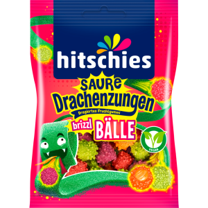 Hitschies Saure Drachenzungen brizzl Bälle 100g