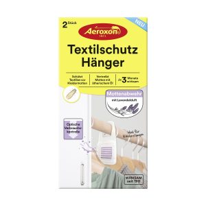 Aeroxon Textilschutz-Hänger Mottenabwehr mit ätherischen Öl 2ST