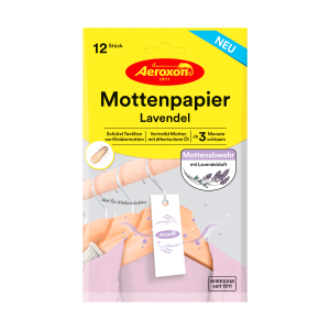 Aeroxon Mottenpapier Lavendel 12ST