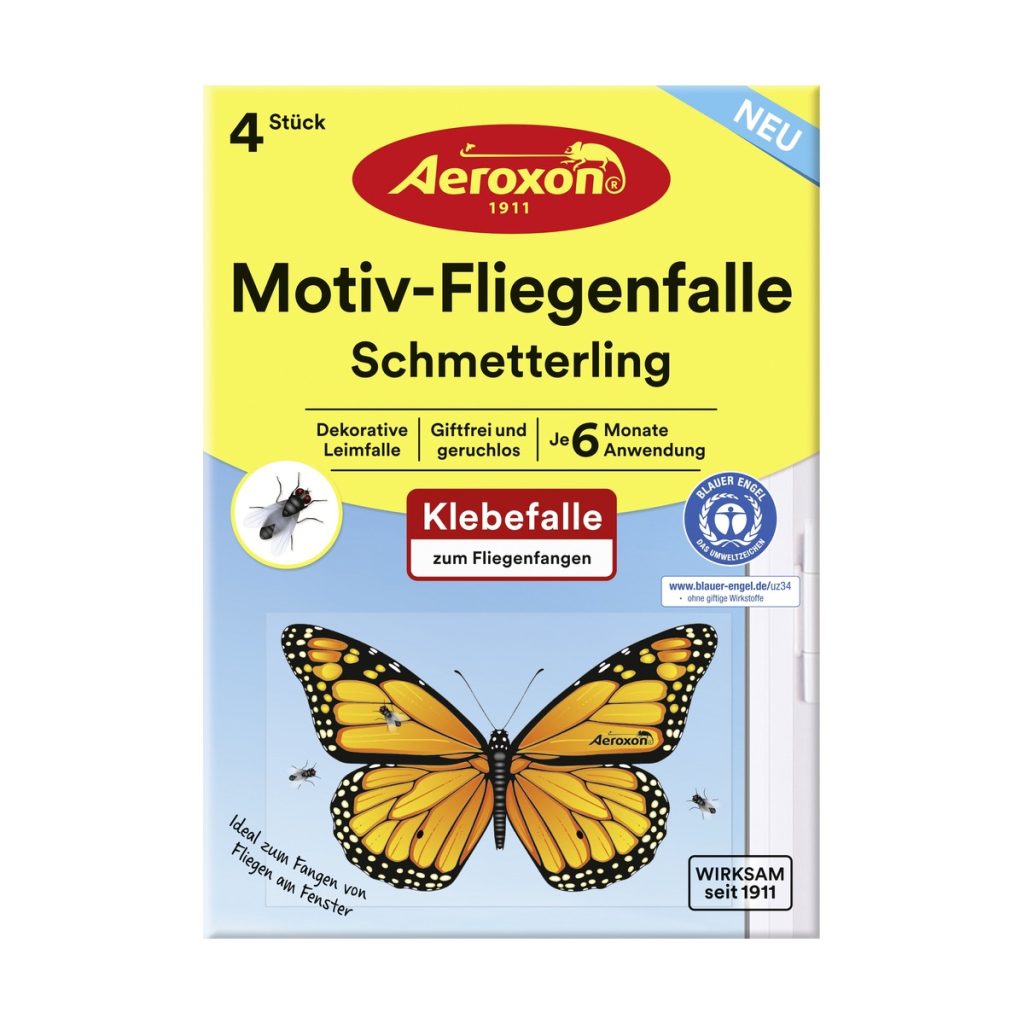 Aeroxon Motivfliegenfalle Schmetterling 4ST