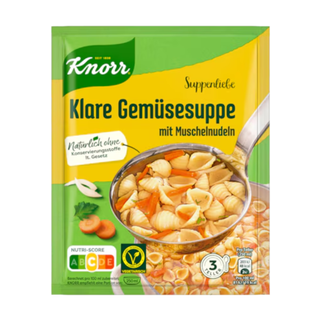 Knorr Suppenliebe Gemüsesuppe mit Muschelnudeln 750ml