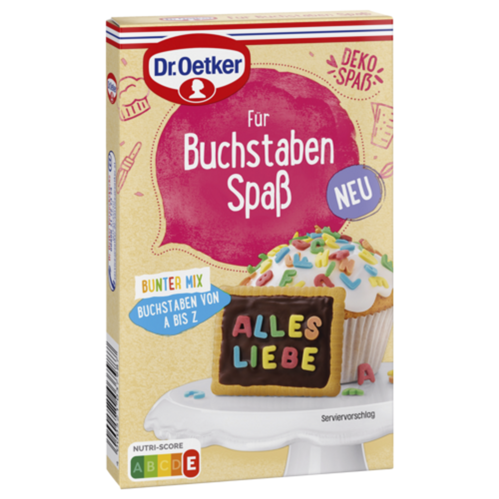 Dr.Oetker Für Buchstaben Spaß Bunter Mix 50g