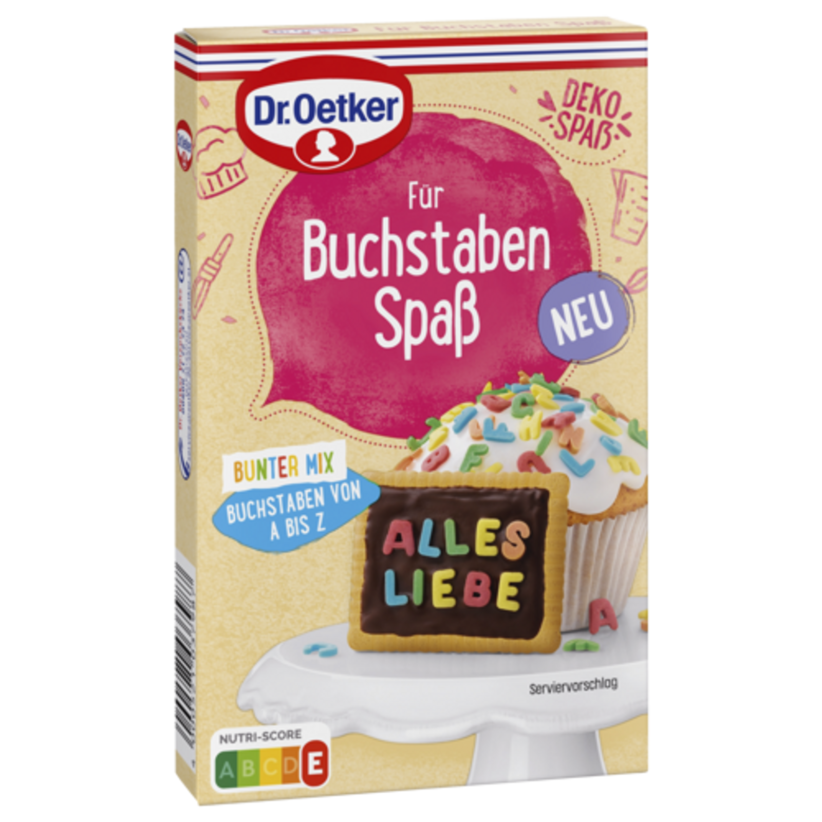 Dr.Oetker Für Buchstaben Spaß Bunter Mix 50g