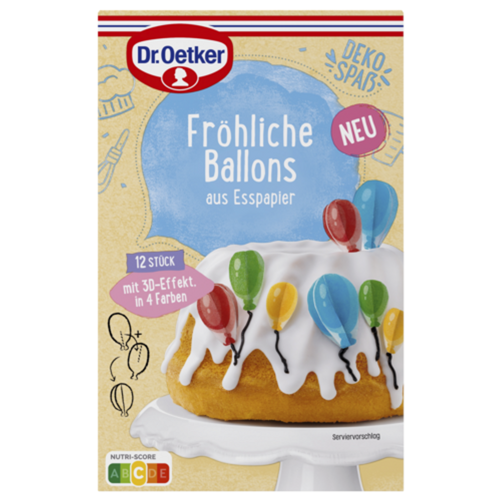 Dr.Oetker Fröhliche Ballons 12ST