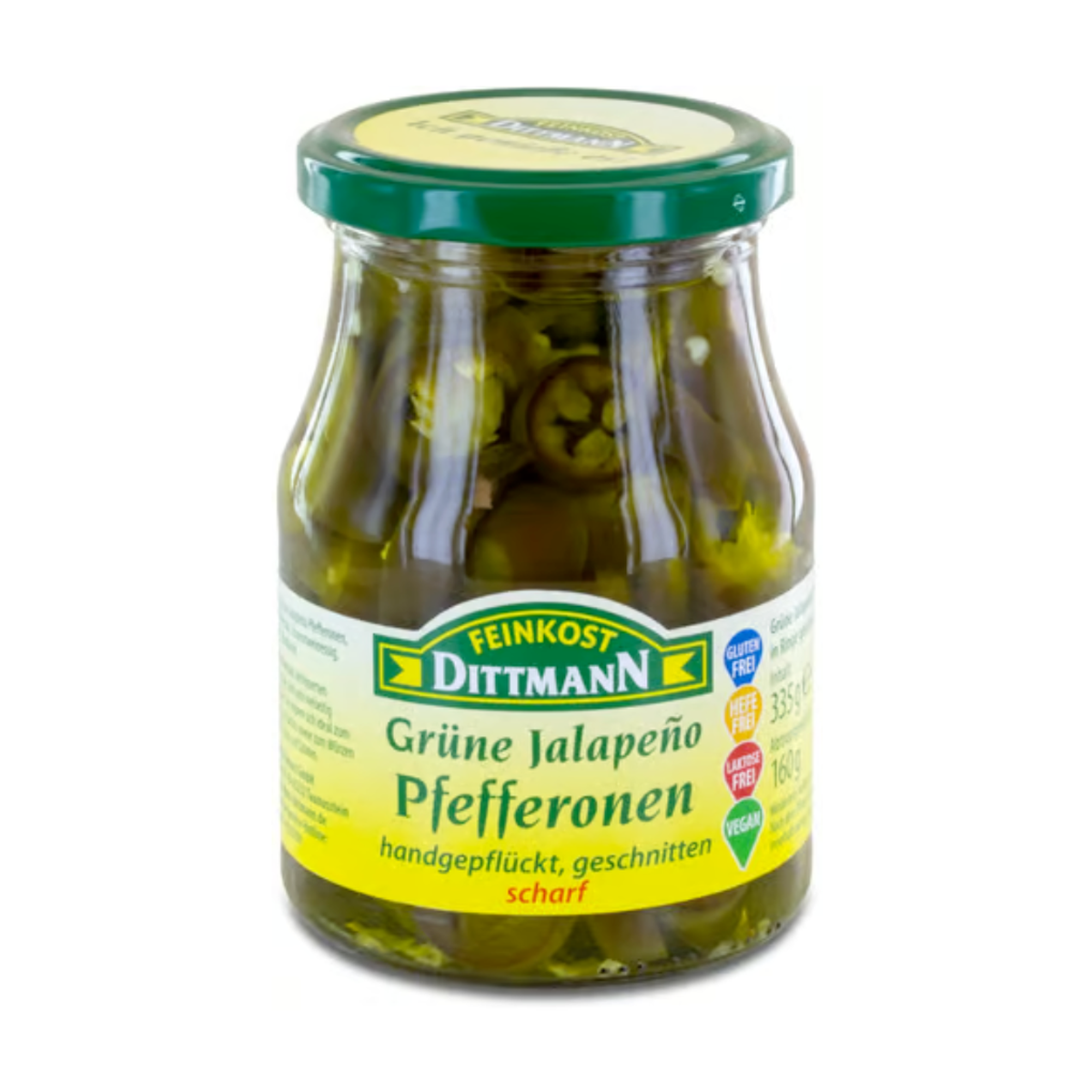 Feinkost Dittmann Jalapenoringe grün 300g