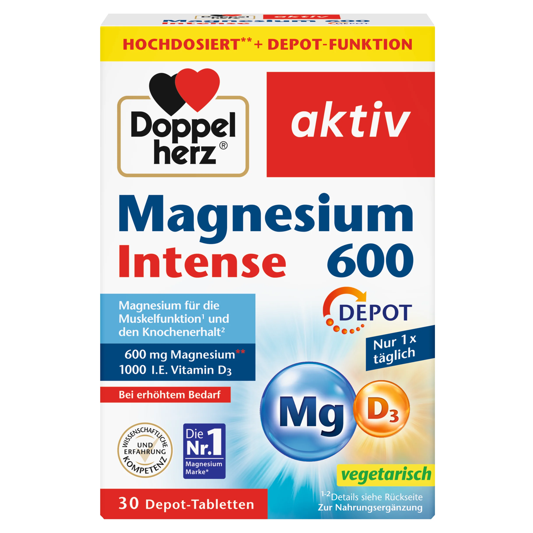 Doppelherz Magnesium 600 Intense Depot 30Tabletten 47,1g