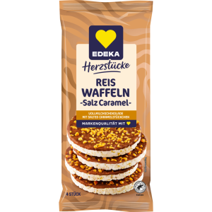 EDEKA Herzstücke Reiswaffel Vollmilch mit Salted Caramel 70g