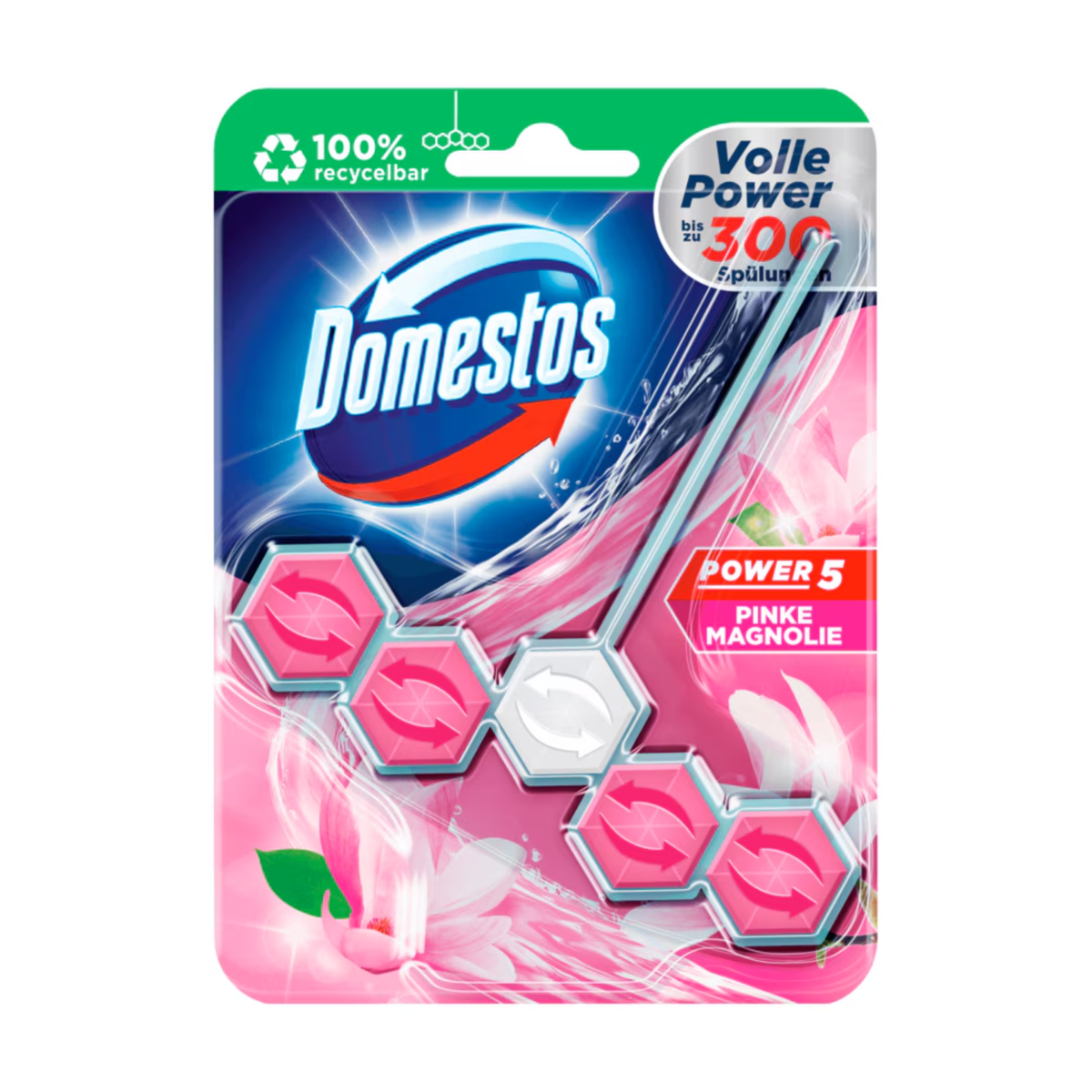 Domestos WC-Stein Power 5 Magnolie 3x50g