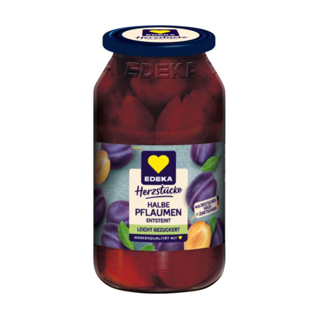 EDEKA Herzstücke Pflaumen leicht gezuckert 680g