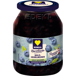 EDEKA Herzstücke Waldheidelbeeren leicht gezuckert 340g