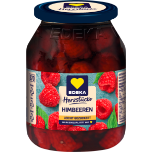 EDEKA Herzstücke Himbeeren leicht gezuckert 340g