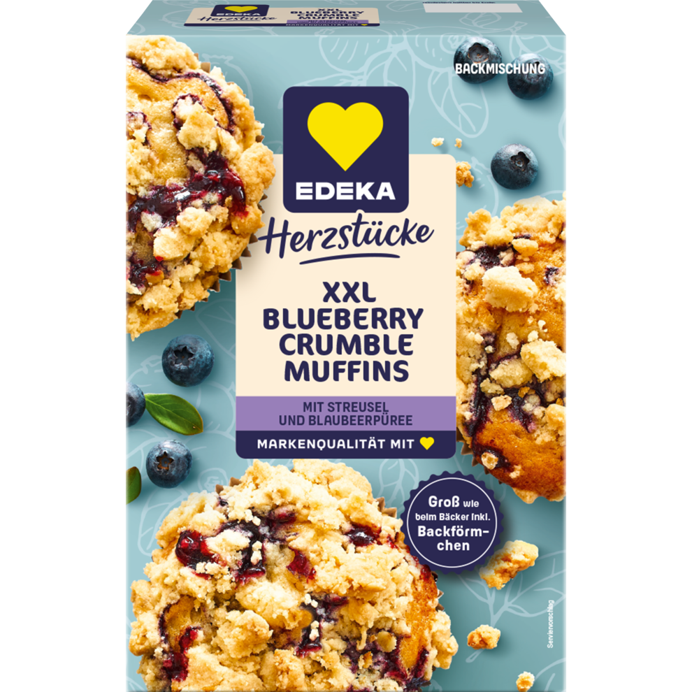 EDEKA Herzstücke Blueberry Muffins 360g