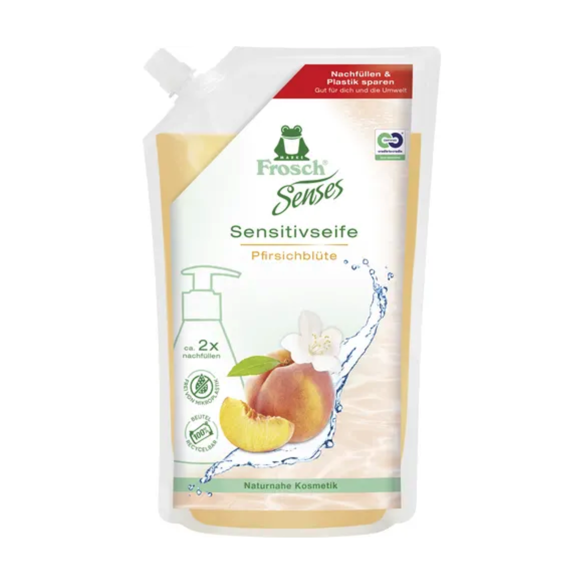 Frosch Cremeseife Senses Pfirsich 500ml