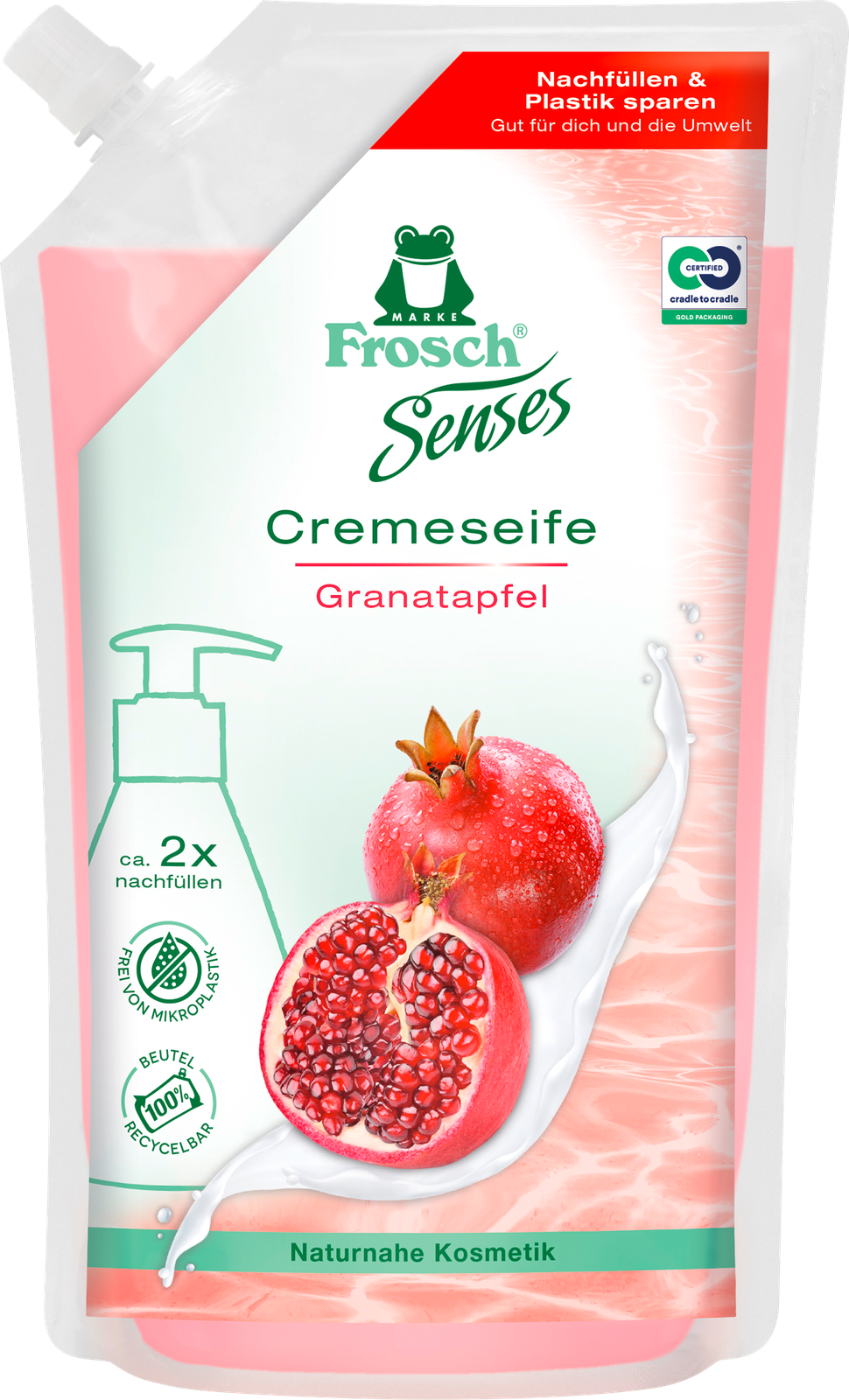 Frosch Cremeseife Senses Granatapfel 500ml