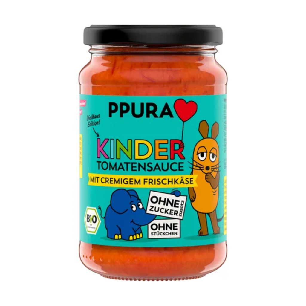 Bio Ppura Sugo Kinder mit Frischkäse 340g