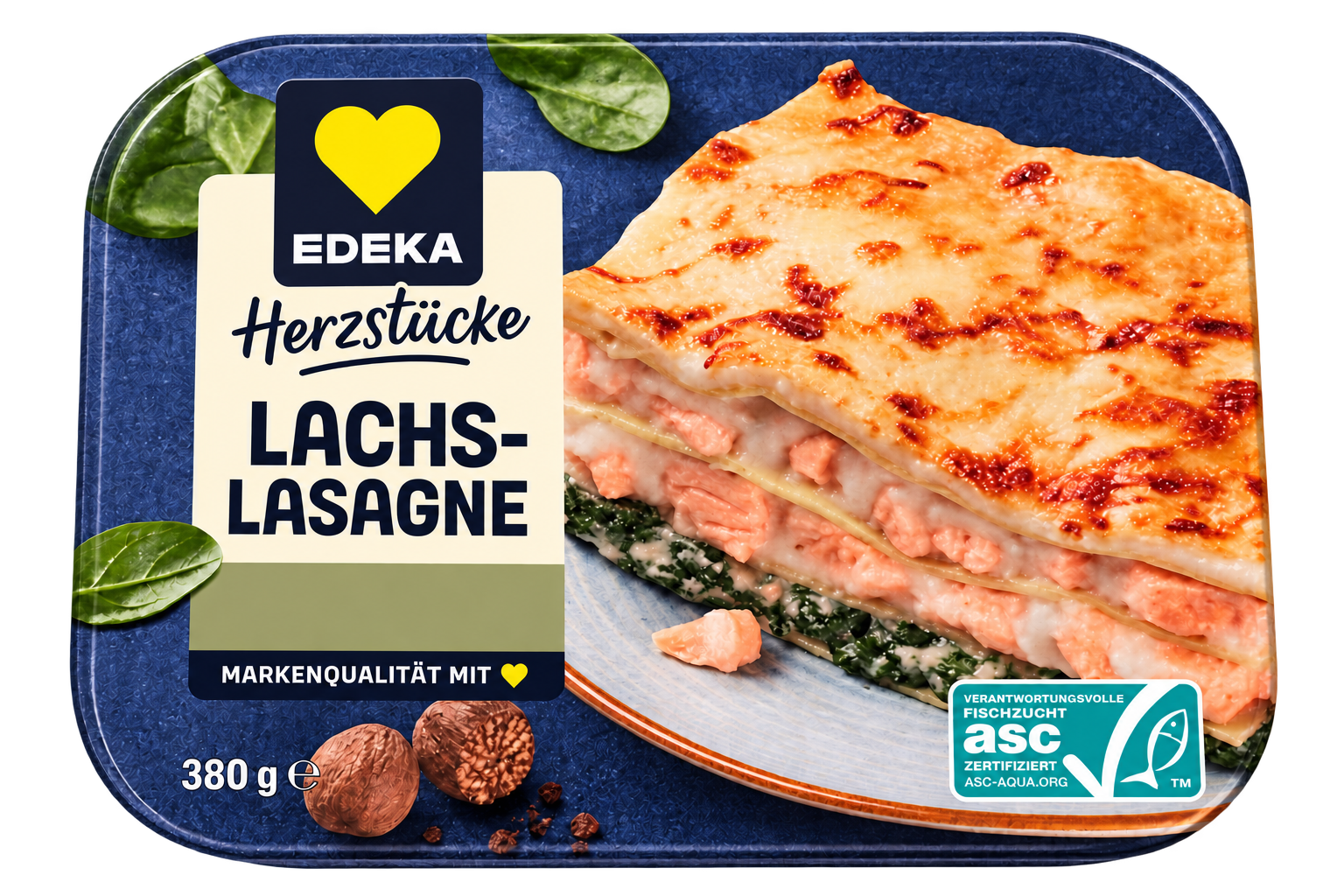 ASC EDEKA Herzstücke Lachslasagne 380g
