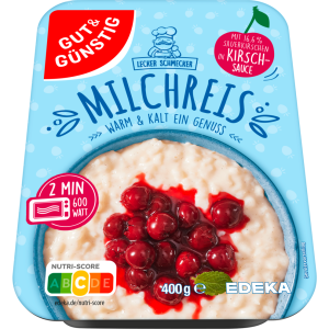 GUT&GÜNSTIG Milchreis mit Kirschen in fruchtiger Sauce 400g