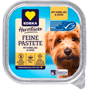 EDEKA Herzstücke Feine Pastete mit Huhn&MSC Kabeljau 150g