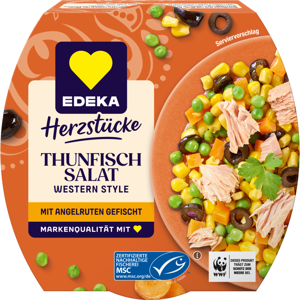 MSC EDEKA Herzstücke Thunfischsalat Western Style 160g