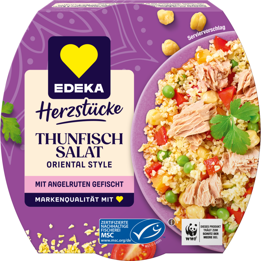 MSC EDEKA Herzstücke Thunfischsalat Oriental Style 160g