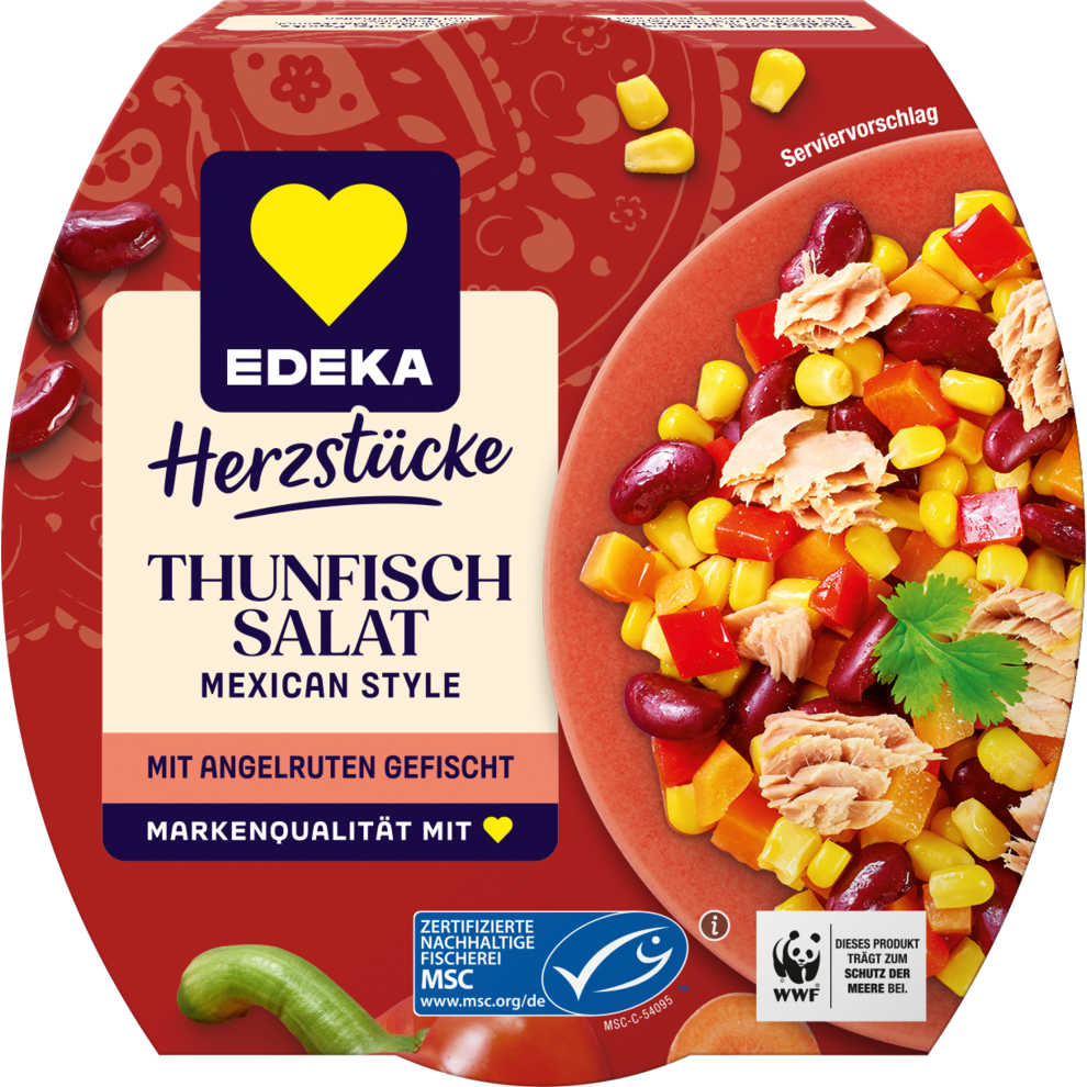 MSC EDEKA Herzstücke Thunfischsalat Mexican Style 160g