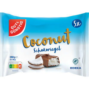 GUT&GÜNSTIG Multipack-Riegel Kokos 5x56g