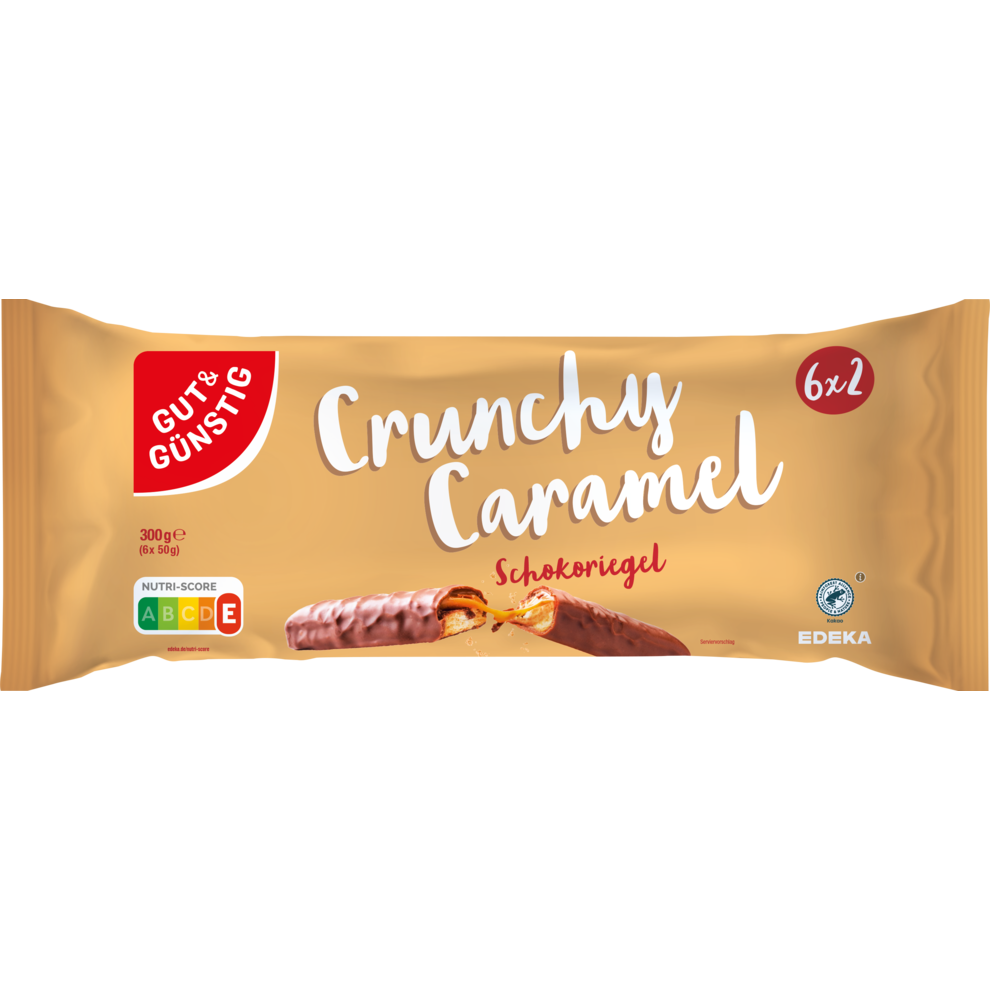 GUT&GÜNSTIG Multipack-Riegel Keks&Karamell 6x50g