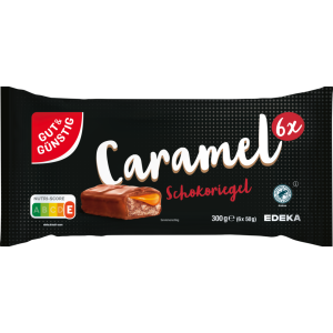 GUT&GÜNSTIG Multipack-Riegel Karamell 6x50g