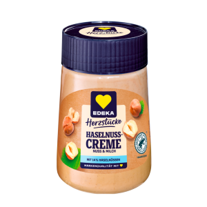 EDEKA Herzstücke Milch-Haselnusscreme 400g