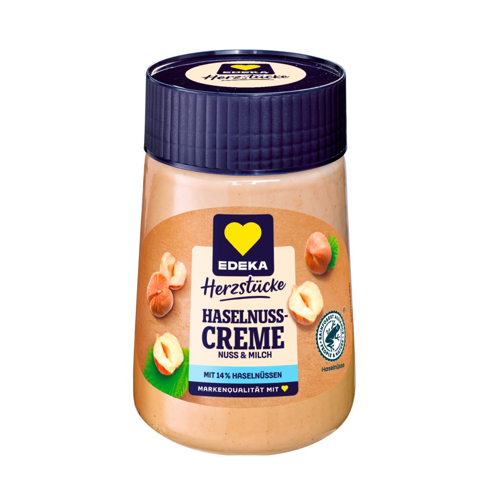 EDEKA Herzstücke Milch-Haselnusscreme 400g