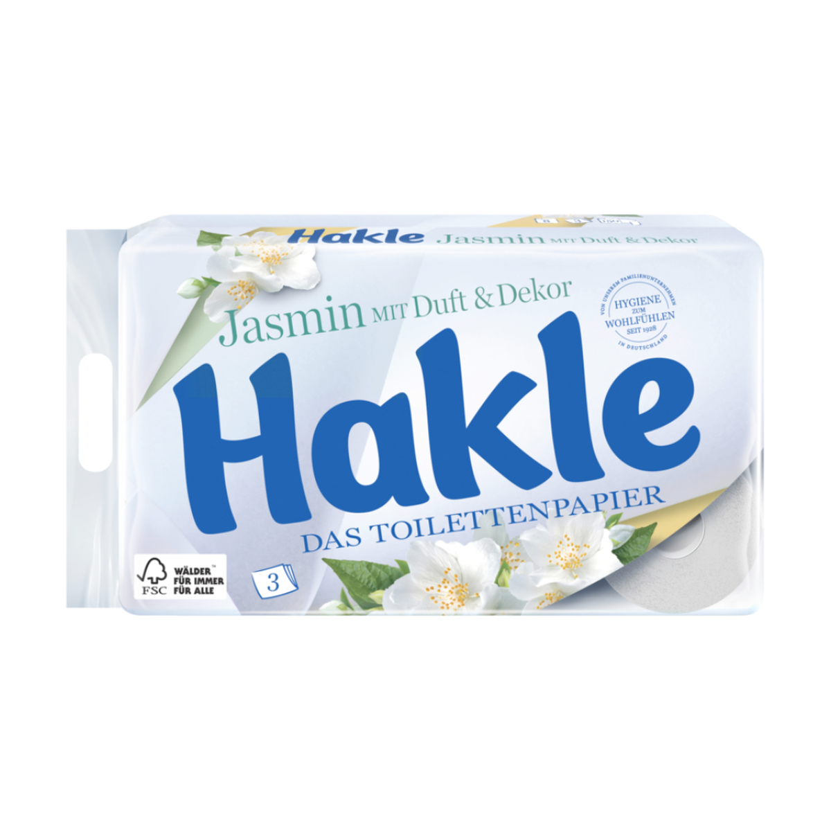 Hakle Toilettenpapier Jasmin 3-lagig 8x150BL