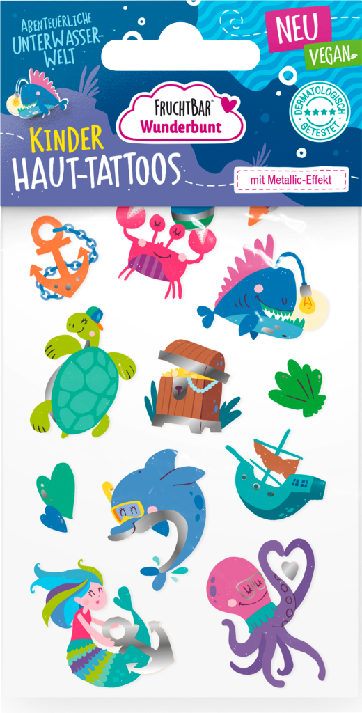 Fruchtbar Wunderbunt Kinder Haut-Tattoos