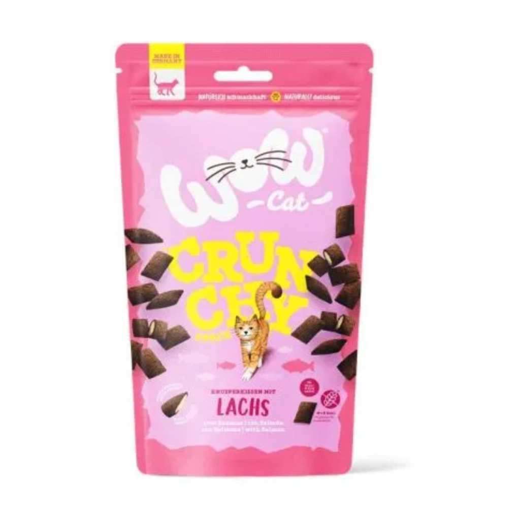 WOW Для кошек хрустящий снек, лосось 60g