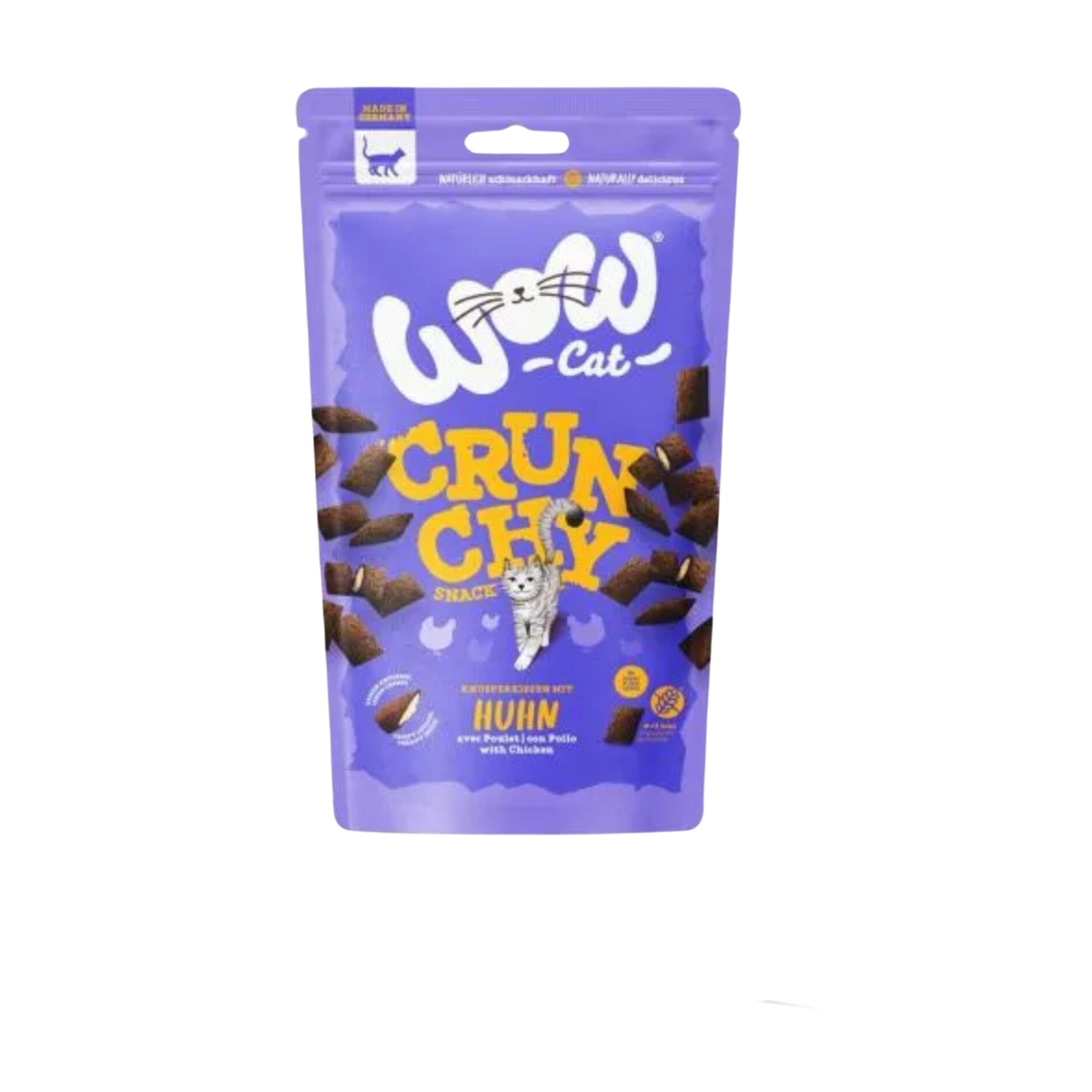 WOW Для кошек хрустящий снек, курица 60g