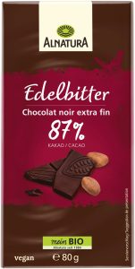 Bio Alnatura Edelbitter Schokolade 80g